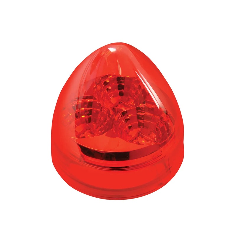 77692 2.5 SPYDER RED BEEHIVE 3 LED LIGHT, RED LENS