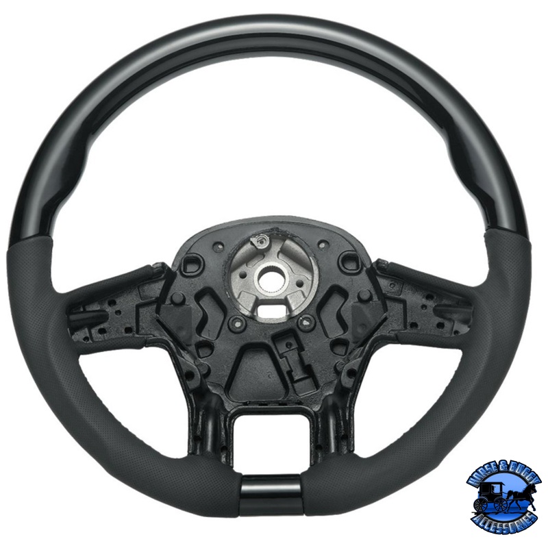 18 YOURGRIP LEATHER & WOOD CANDY COLOR STEERING WHEEL FOR 2012-2021 PB 579&2013-2021 KW T680 (Choose Color)