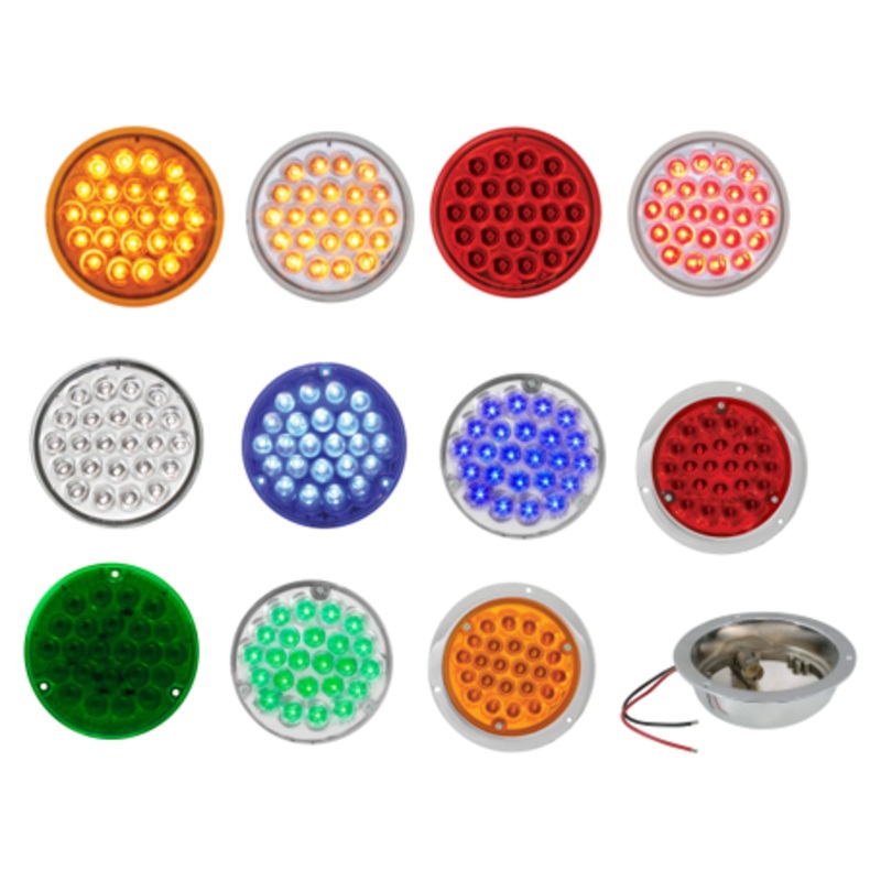 4 Pearl LED Light with Housing  (choose color)