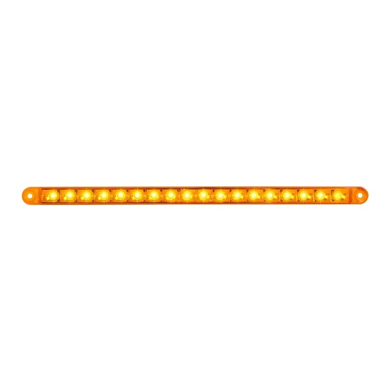 74780 12 PEARL AMBER/AMBER 18LED LIGHT BAR, 3 WIRES