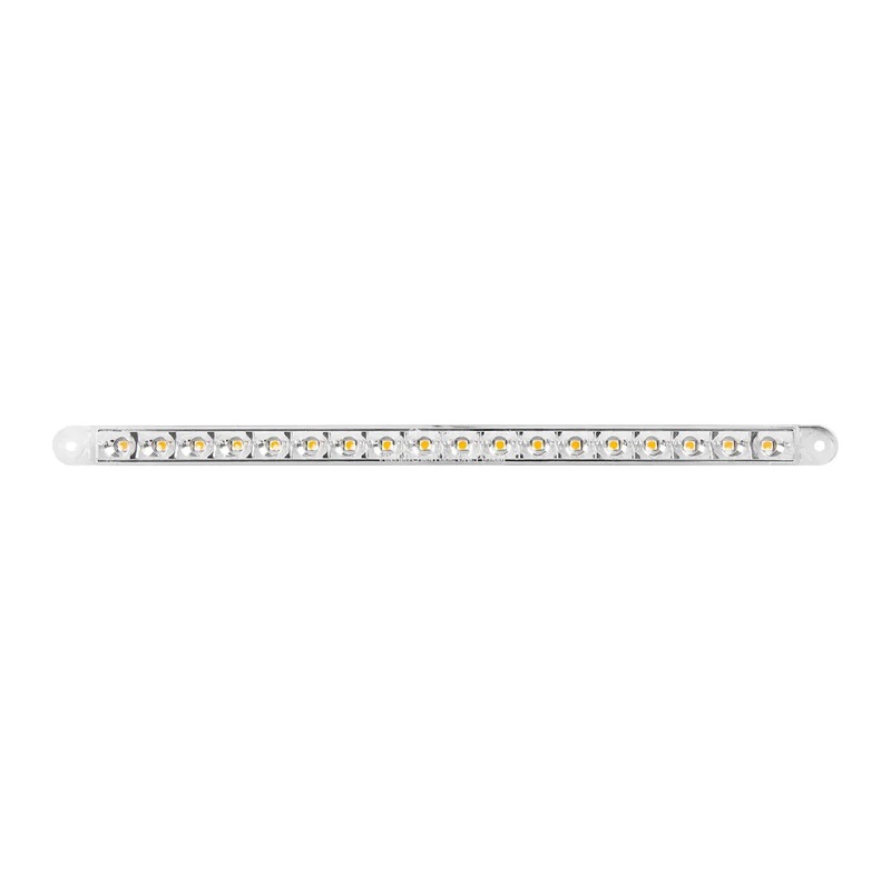 74781 12 PEARL AMBER/CLEAR 18LED LIGHT BAR, 3 WIRES