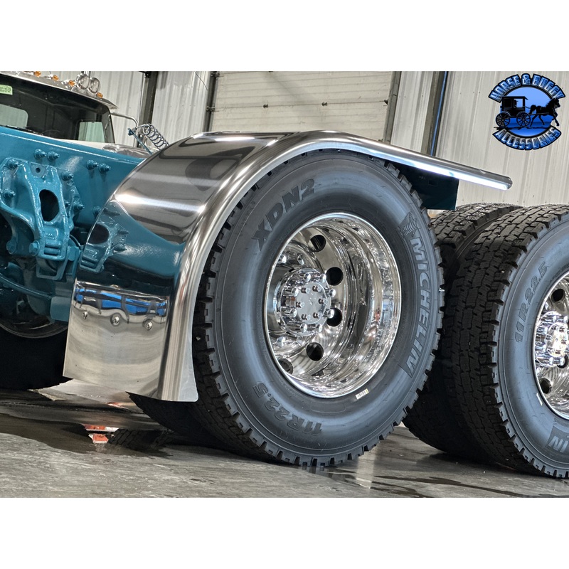 #BA710 (Rollin Low) Half Fenders 80” 430 Stainless Hogebuilt (Sold in pairs)