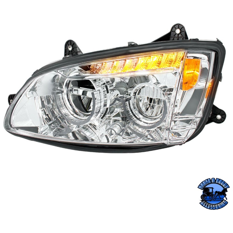FULL LED HEADLIGHT FOR 2008-2017 KENWORTH T660 (Choose Color) (Choose Side)