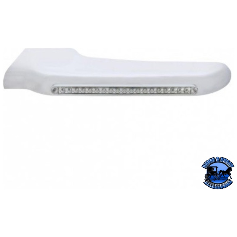 19 AMBER LED FRONT FENDER COVER FOR PETERBILT 388 (2008-2015) & 389 (2008-2023) (Choose Lens Color) (Choose Side)