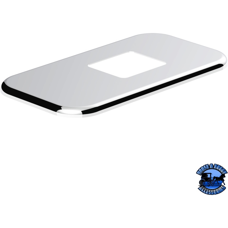 CHROME SHIFT PLATE COVER FOR PETERBILT TRUCKS – FITS OEM S22-6041M01-201 (BULK) #41787B