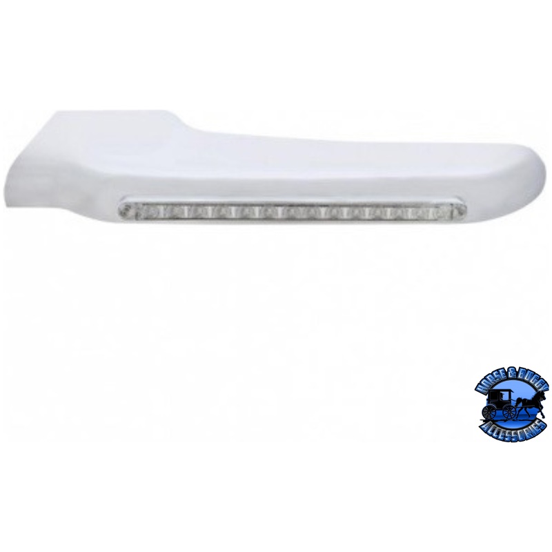 SEQUENTIAL 14 AMBER LED FRONT FENDER COVER FOR PETERBILT 388 (2008-2015) & 389 (2008-2023) (Choose Lens Color) (Choose Side)