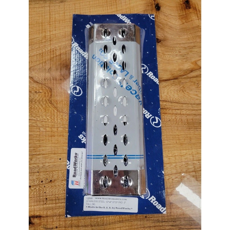 stainless steel roadworks step plate tread 12 x 4 universal no slip #12500
