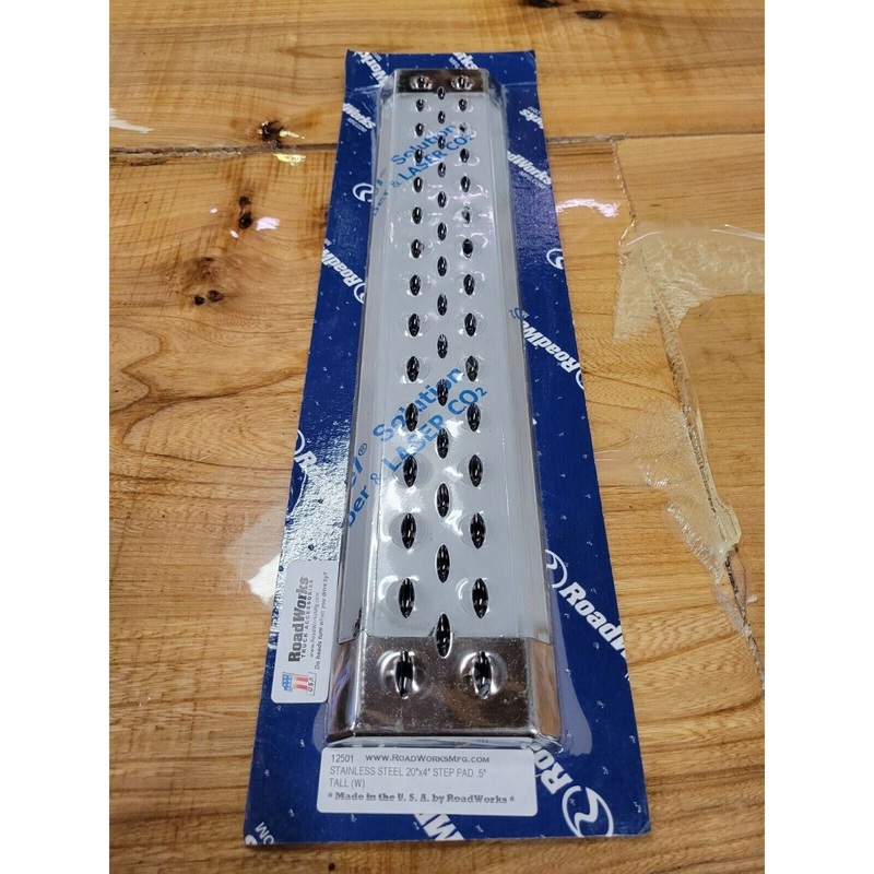 stainless steel roadworks step plate tread 20 x 4 universal no slip #12501