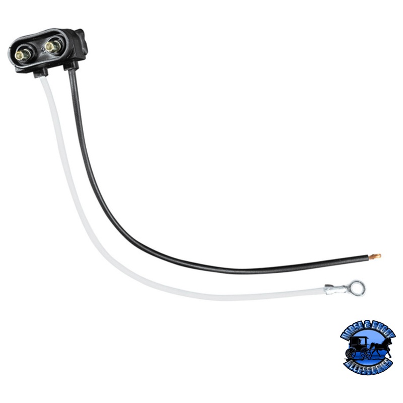 2 WIRE PIGTAIL WITH 2 PRONG VERTICAL STYLE PLUG-6 LEAD #34255P