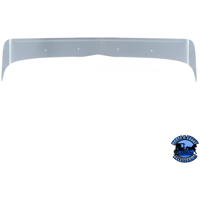 430 STAINLESS STEEL BUG SHIELD FOR PETERBILT 379 LONG HOOD #29019