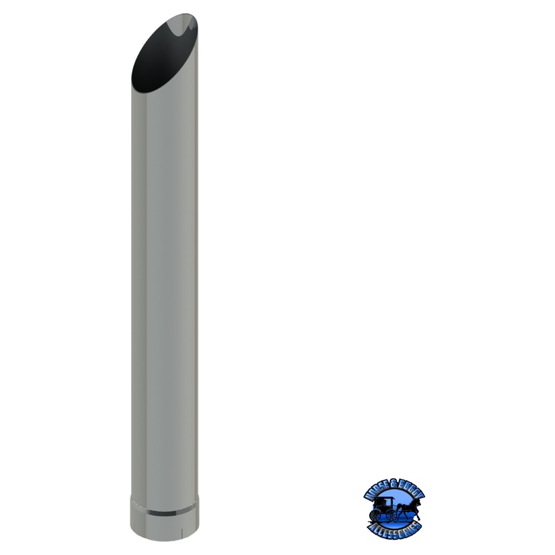 105C-036-1103 5×36 Mitered Exhaust Stack – Expanded End