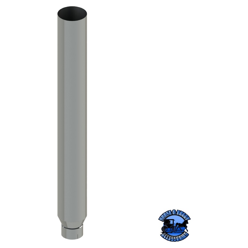 406D-072-1103 6×72 Flat Top Exhaust Stack – Reduced to 5 and Expanded ID