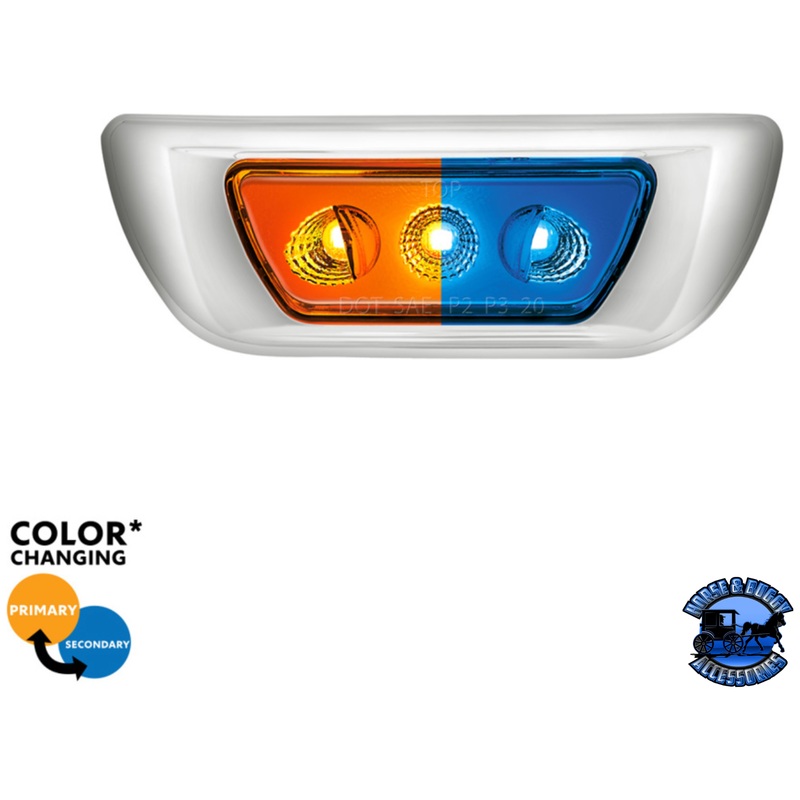 3 LED DOUBLE FURY CAB LIGHT FOR 2013-2021 KENWORTH T680 & 2012-2021 PETERBILT 579 (Choose LED Color)