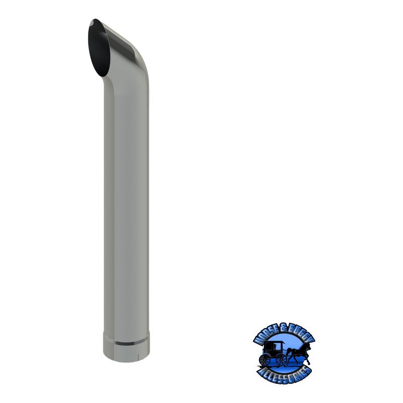 606C-096-1103 6×96 West Coast Curved Exhaust Stack – Expanded End