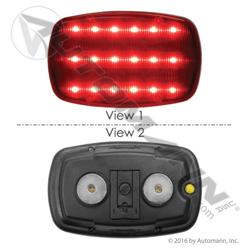 571.LD87RL18M – Warning Light LED Magnetic Red