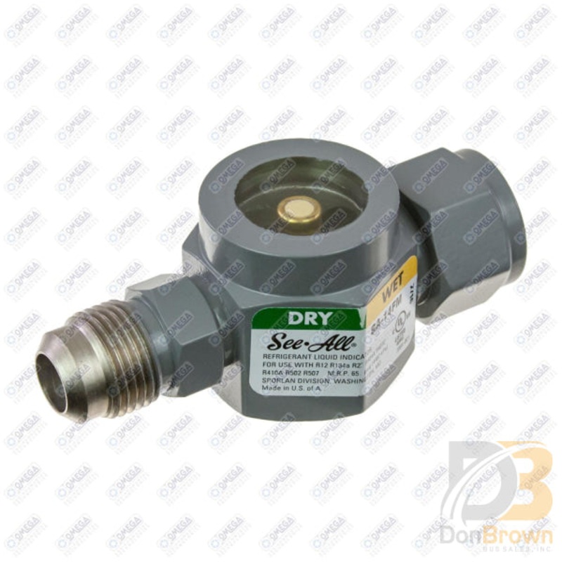 MOISTURE INDICATOR SIGHT GLASS 3.5in 1/2MF x 1/2FF 37-10867