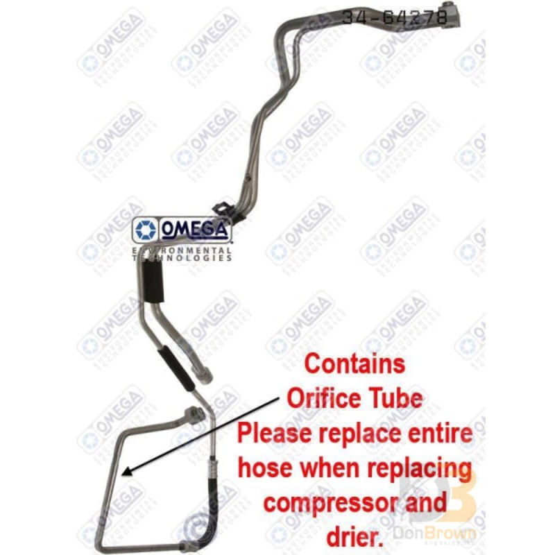 SUCTION LIQUID MANIFOLD ASSEMBLY WITH ORIFICE TUBE 34-64278