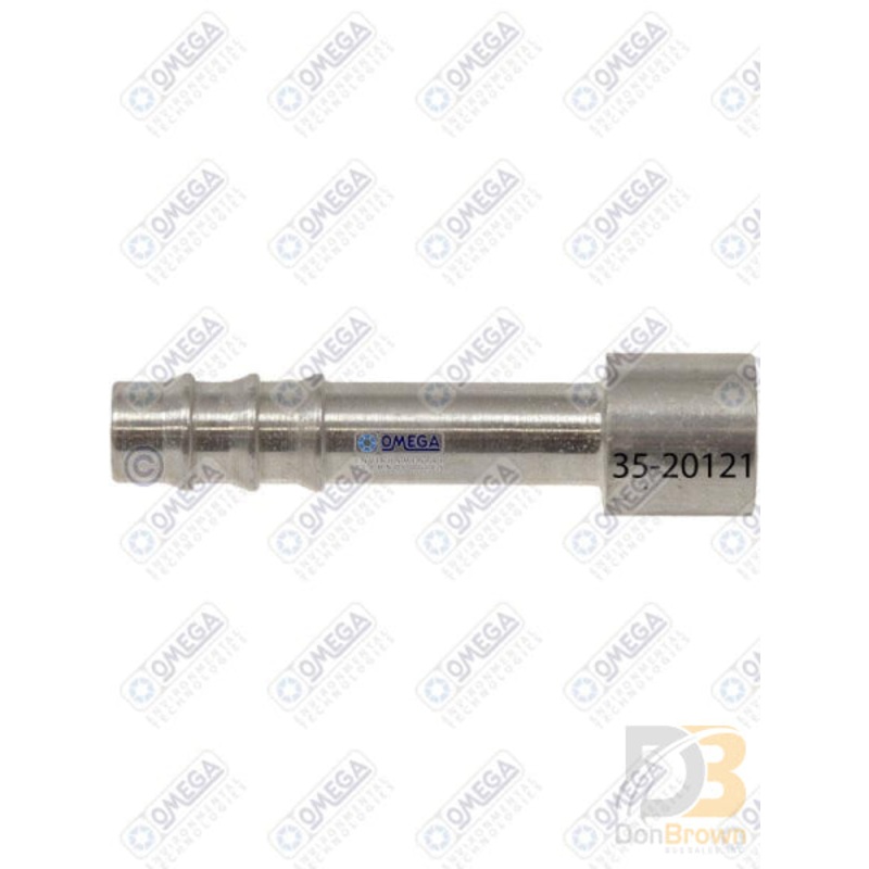 FTG ALUMINUM WELD ON BARB #6 OUTSIDE FIT 35-20121