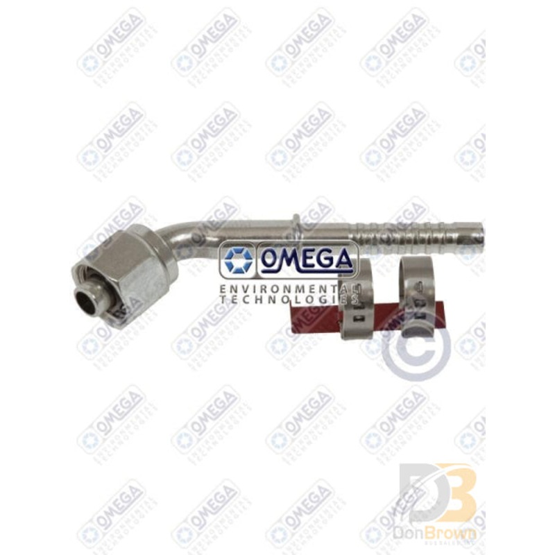 FTG 45DEG #6 FOR x #6 AIR-O-CRIMP W/CLAMP 35-AN1311C