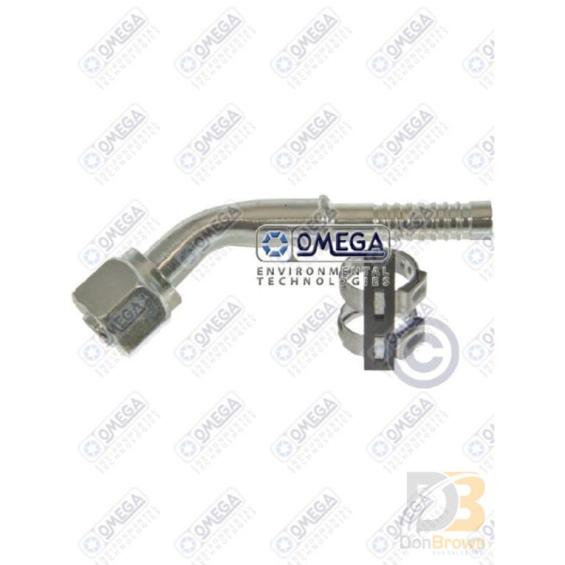 FTG 45DEG #8 FOR x #8 AIR-O-CRIMP W/CLAMP 35-AN1312C