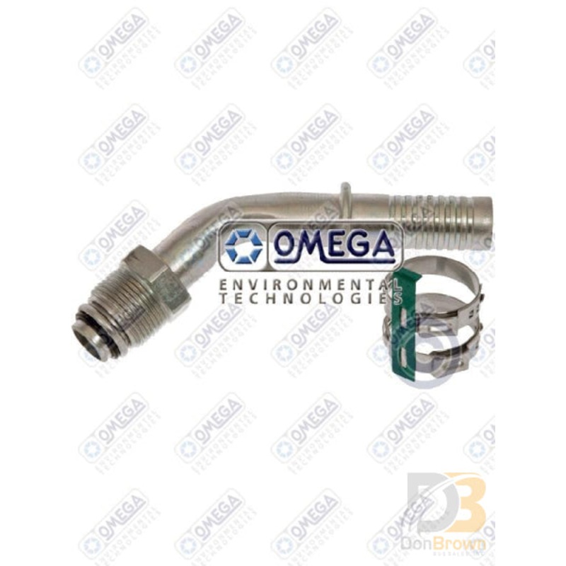 FTG 90DEG #6MOR x #6 AIR-O-CRIMP W/CLAMP 35-AN1421C
