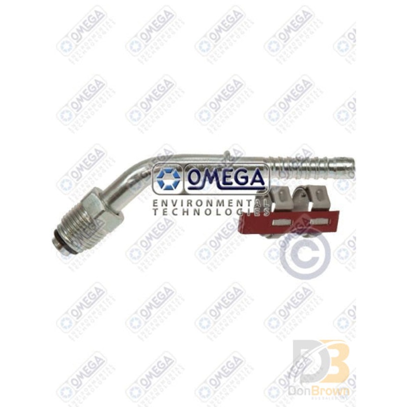 FTG 45DEG #6MOR x #6 AIR-O-CRIMP W/CLAMP 35-AN1411C