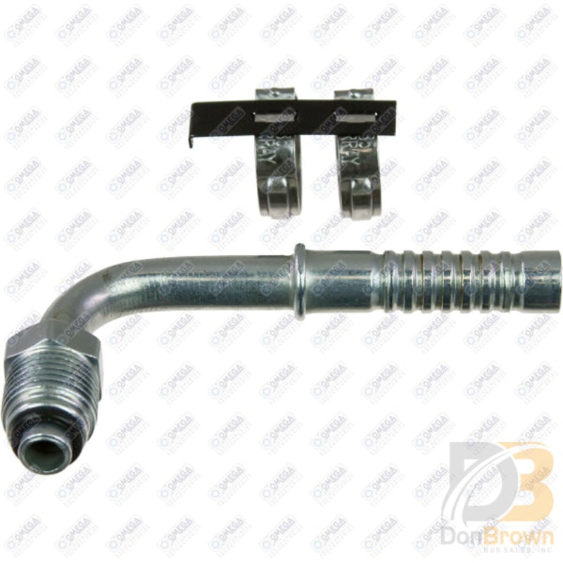 FTG 90DEG #6 MOR x #8 AIR-O-CRIMP W/CLAMP 35-AN1425C