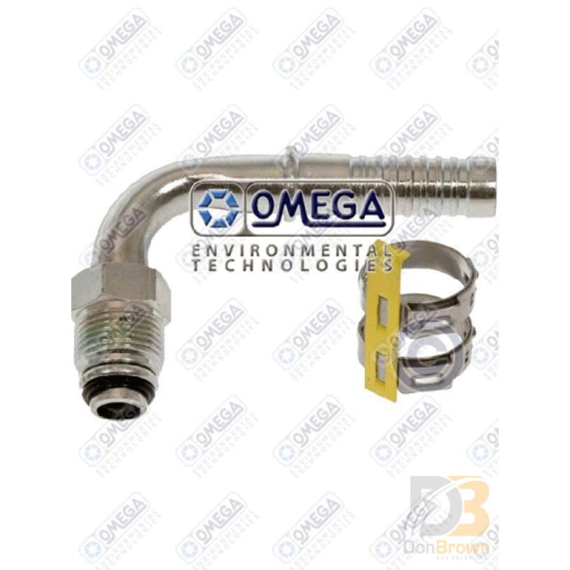 FTG 90DEG #8 MOR x #10 AIR-O-CRIMP W/CLAMP 35-AN1426C