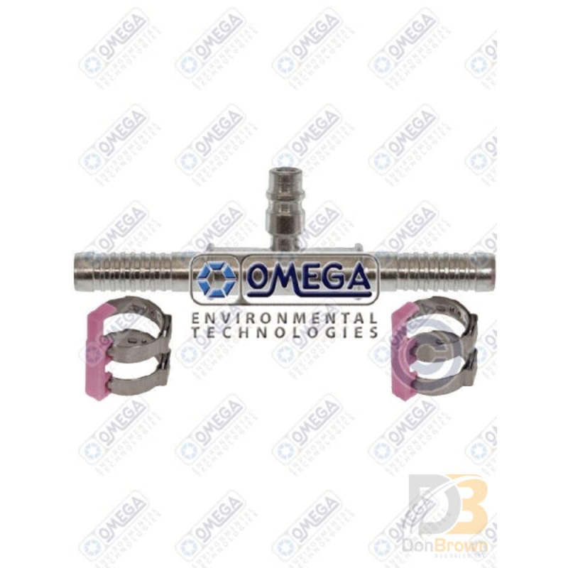 SPLICER STR #10 x #10 W/R134 PORT AIR-O-CRIMP 35-AN6103-3C