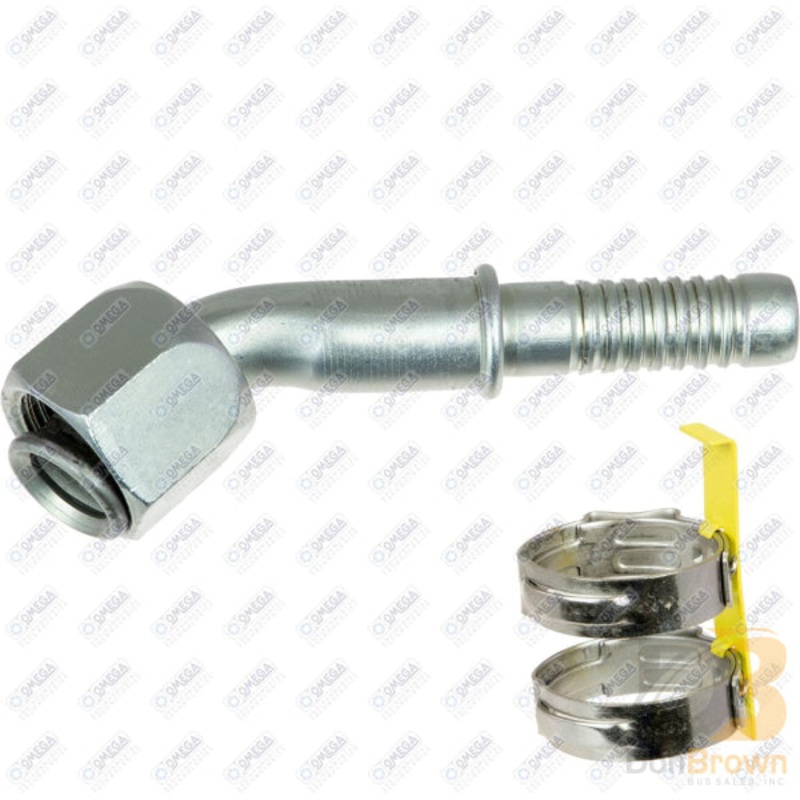 FTG 45 DEG #10  FFLx#10 AIROCRIMP W/CLAMP 35-AN1113C