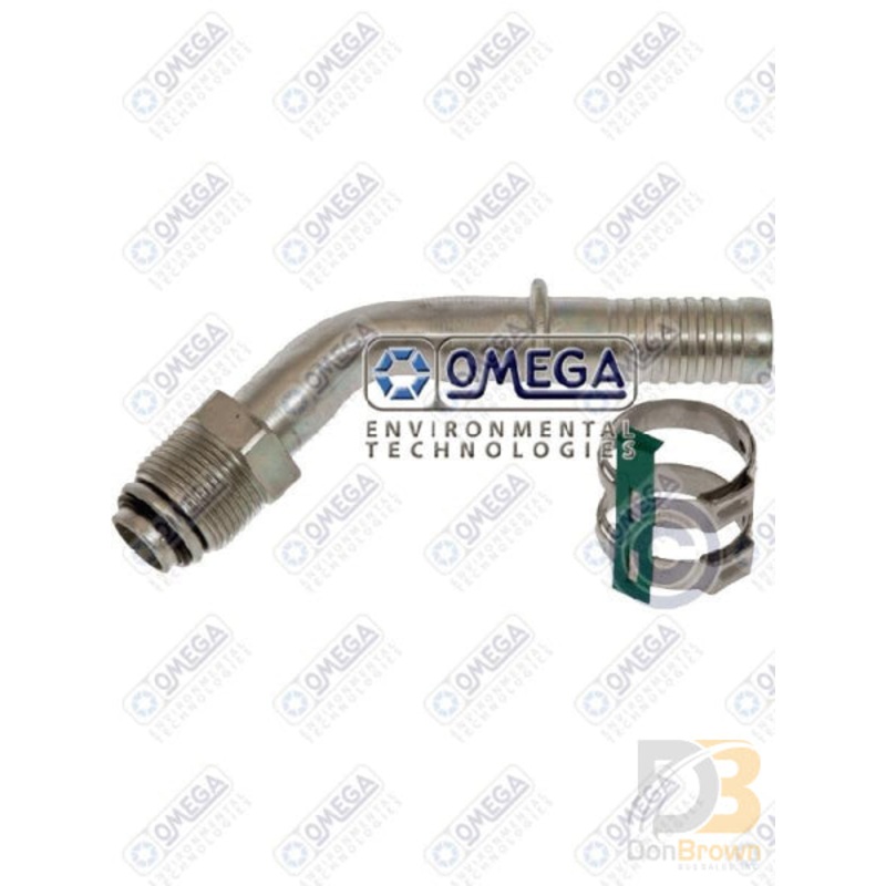 FTG 45DEG #10MOR x #12 AIR-O-CRIMP W/CLAMP 35-AN1417C
