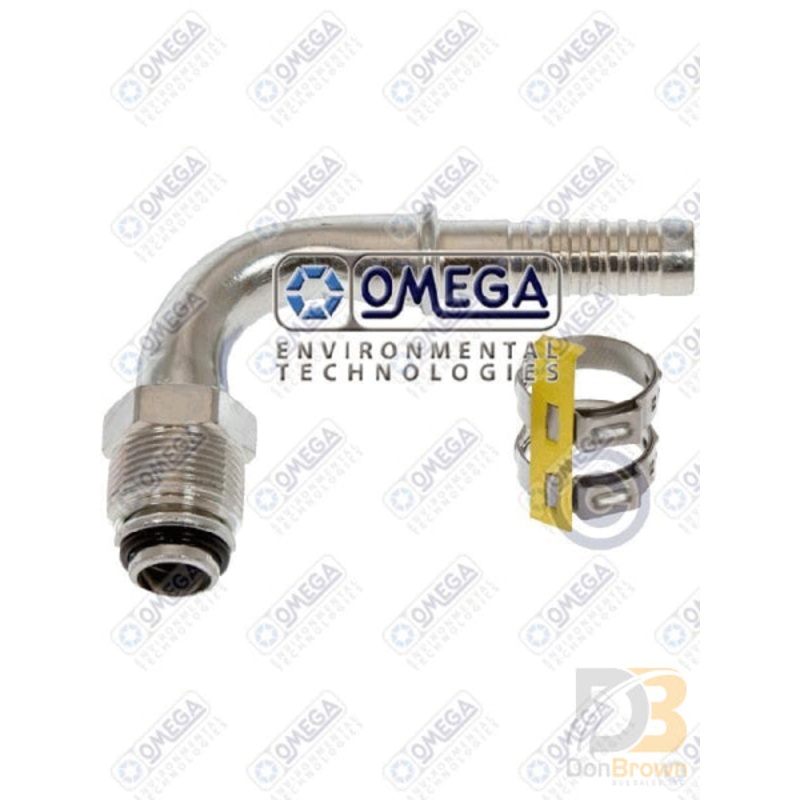 FTG 90DEG #10MOR x #10 AIR-O-CRIMP W/CLAMP 35-AN1423C