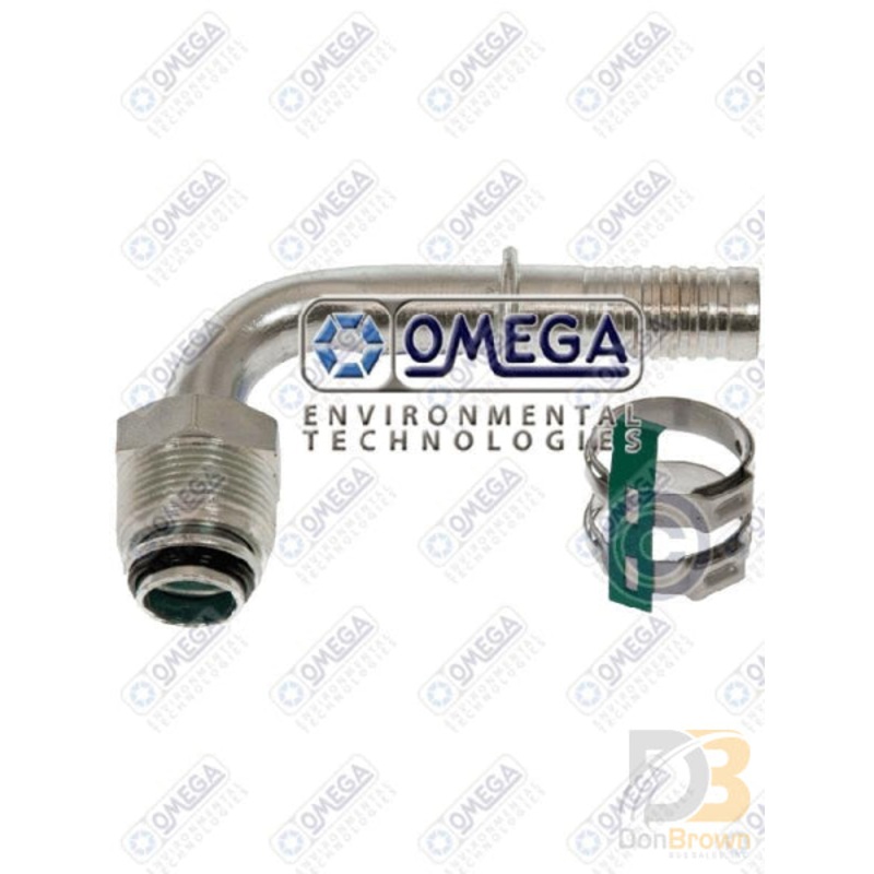 FTG 90DEG #12 MOR x #12 AIR-O-CRIMP W/CLAMP 35-AN1424C