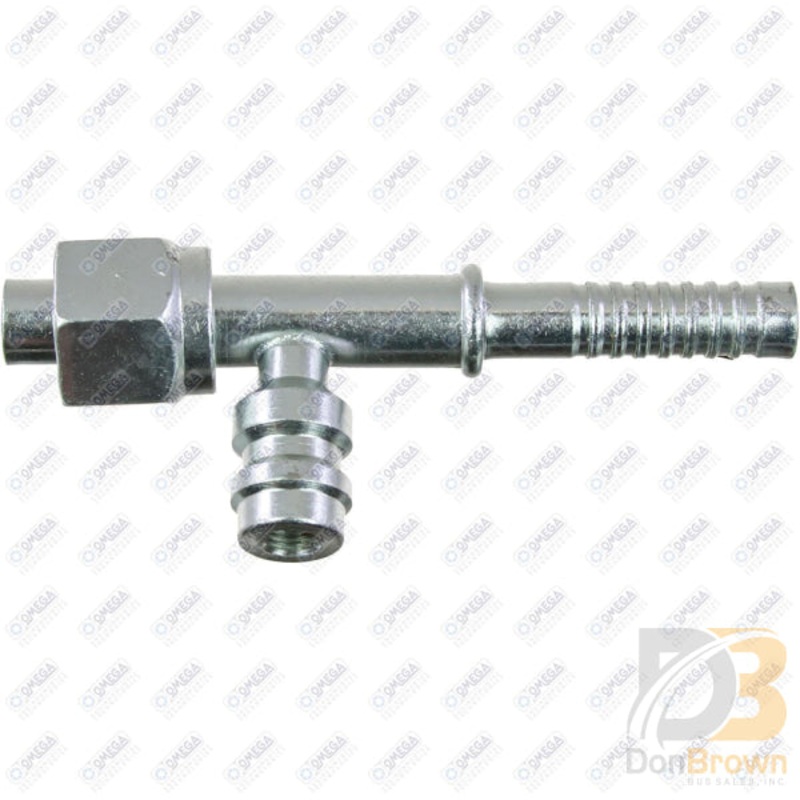 FTG STR #8 FOR x #8 W/R134 PORT AIR-O-CRIMP 35-AN1302-3