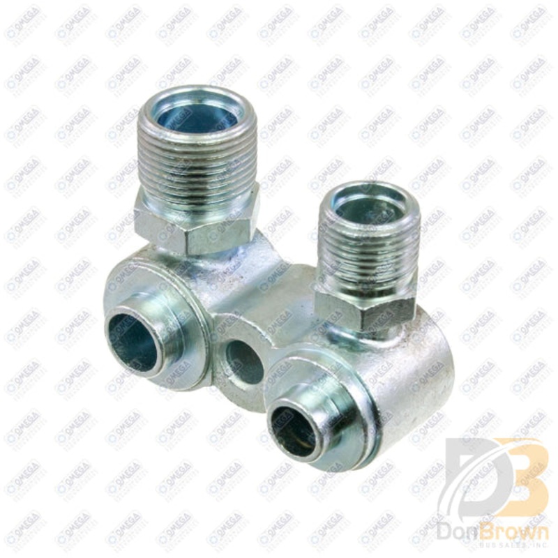 FITTING GM COMPRESSOR PAD VERT #10 X #12 MIO W SEAL WASHERS 35-31007