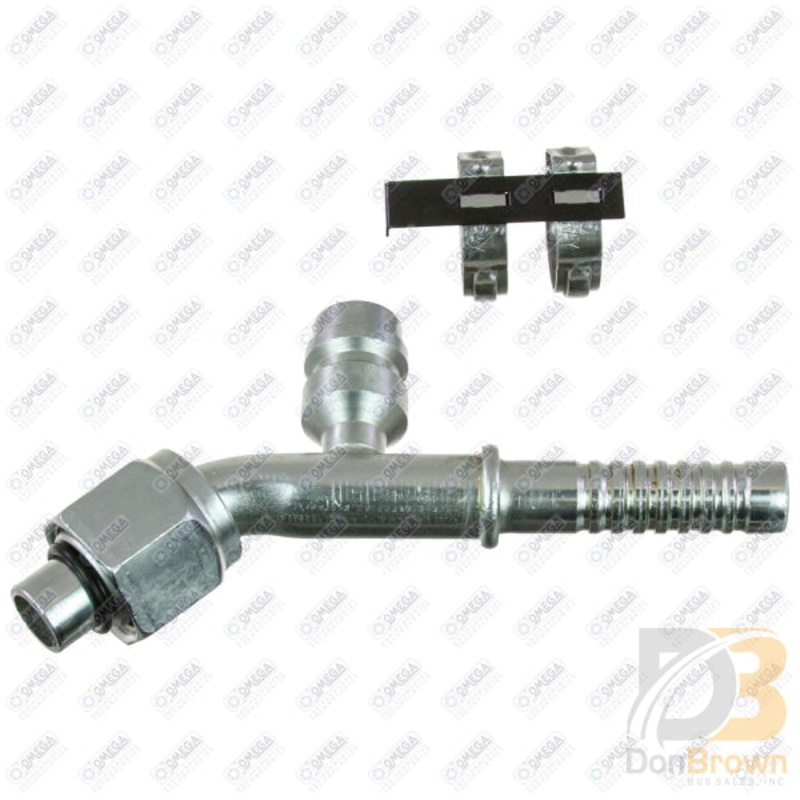 FTG 45DEG #8 FOR x #8 W/R134 PORT AIR-O-CRIMP 35-AN1312-3C