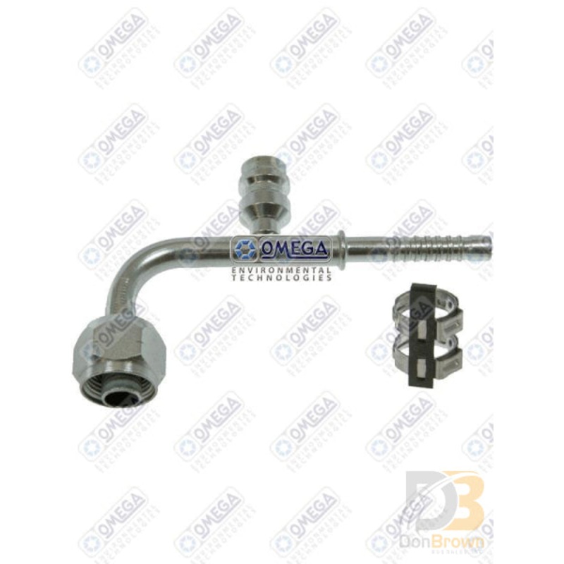 FTG 90DEG 24mm FOR x #10 W/R134 PORT AIR-O-CRIMP 35-AN9327-3C