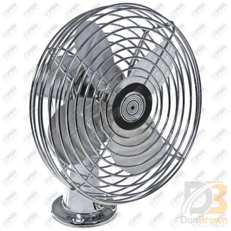 DASH MOUNTED 2 SPEED FAN CHROME 12V 25-10030