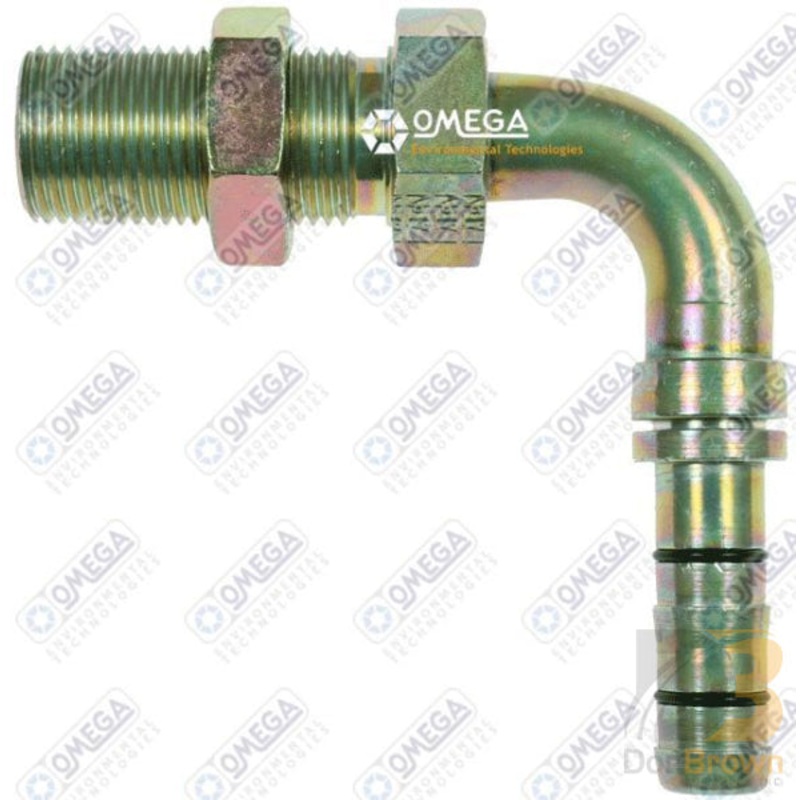 FTG BULKHEAD #12 90DEG MALE x #12 EZ CLIP HOSE 35-EZ1730