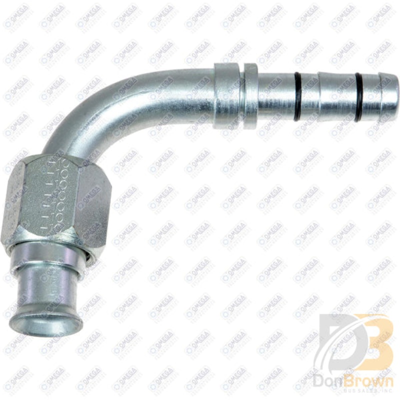 FTG FEMALE FLARE JIC 90DEG x #10 EZ CLIP HOSE 35-EZ6220