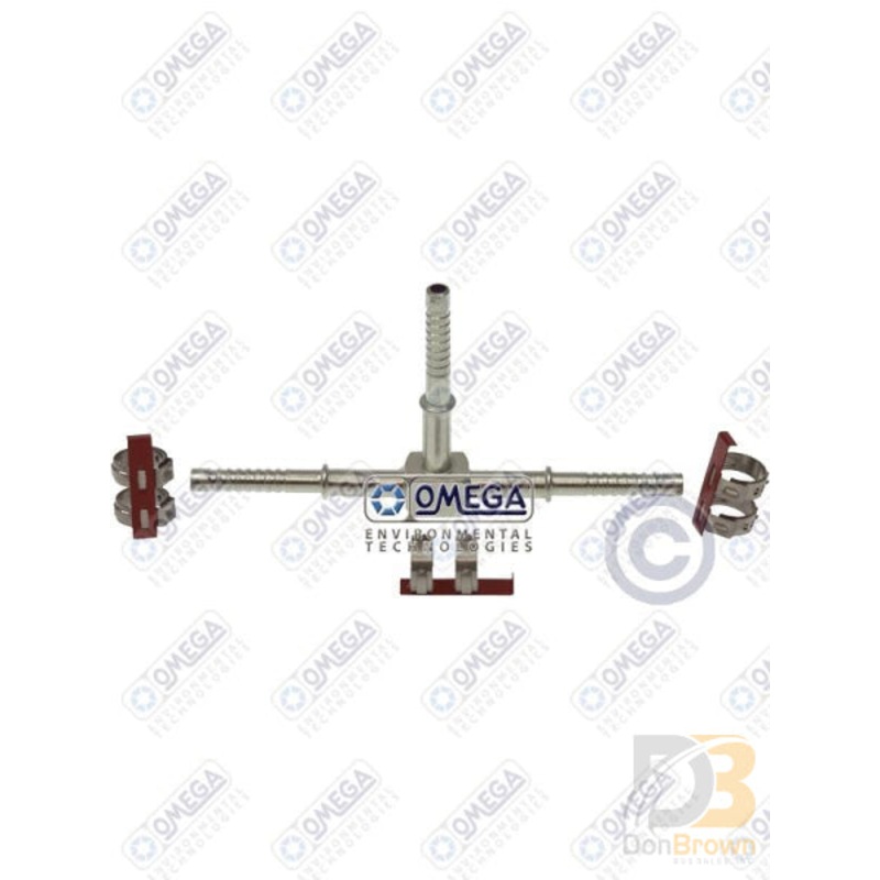 SPLICER TEE #6 x #6 x #6 AIR-O-CRIMP W/CLAMP 35-AN6201C