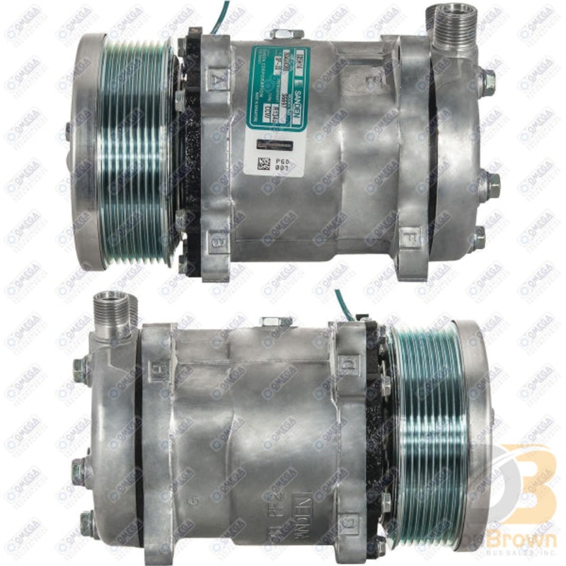 COMPRESSOR SD5H14 6697 PV8 119mm 24V VOR EAR MOUNT 20-06697-AM