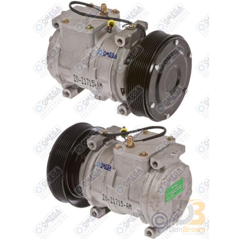COMPRESSOR 10PA17C PV8 145mm 12V JOHN DEERE 20-21715-AM