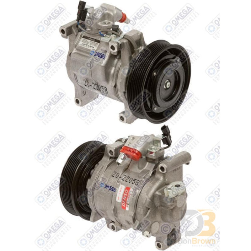 COMPRESSOR 10SR15C PV7 135mm 12V 20-22058
