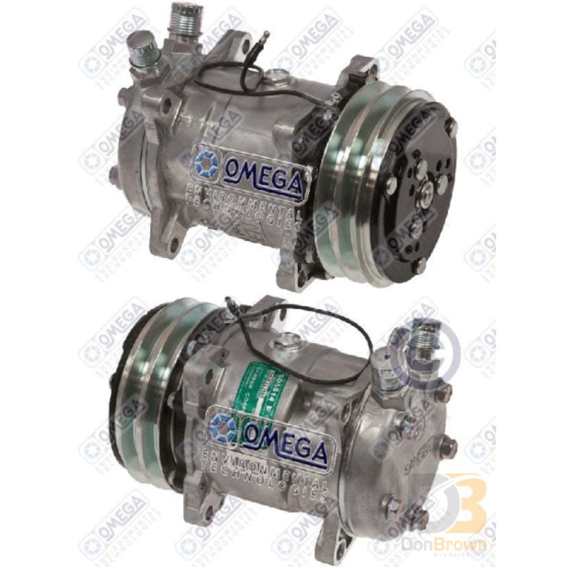 COMPRESSOR SD5S14 12V 2A GRV 132mm BC HEAD VERT FLARE 20-06620