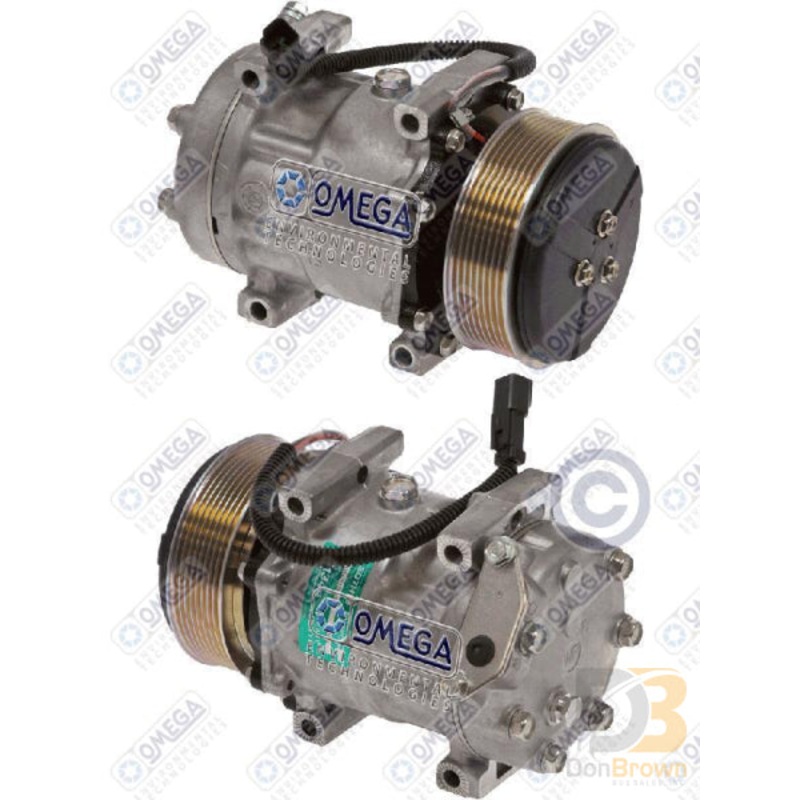 COMPRESSOR SD7H15 PV8 120mm 12V DIRECT VERT PAD TILTED 20-08203