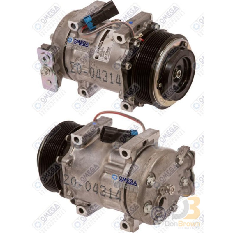 COMPRESSOR SD7H15SHD 4314 PV8 119mm 12V VERT PAD 90DEG 20-04314