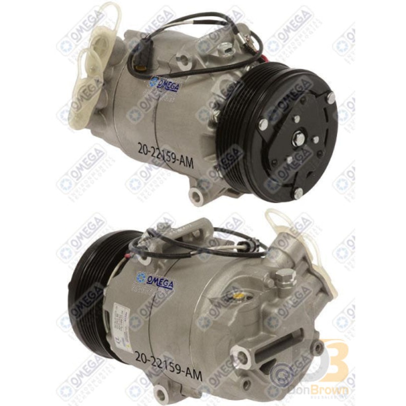 COMPRESSOR CVC PV6 105mm 12V 20-22159-AM