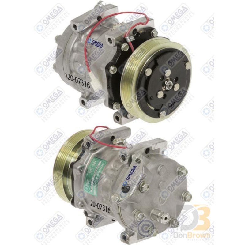 COMPRESSOR SD7H13 PV5 119mm 12V WP HEAD DIR MT VERT PAD 20-07316