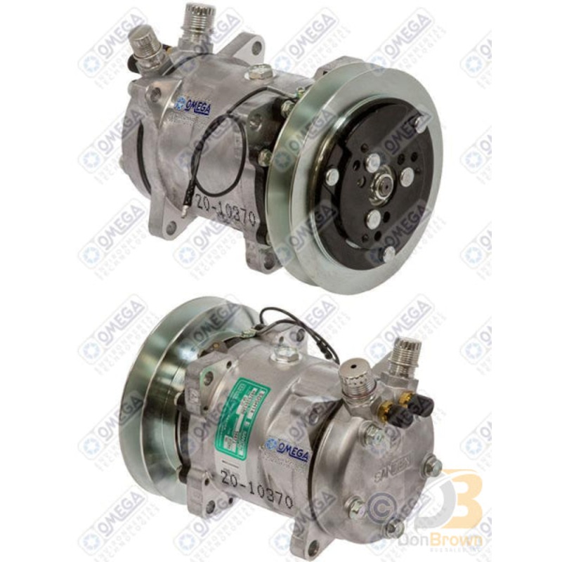 COMPRESSOR SD5H14 VF 158mm 1C 12V W/R12 CHRG FTGS 20-10370